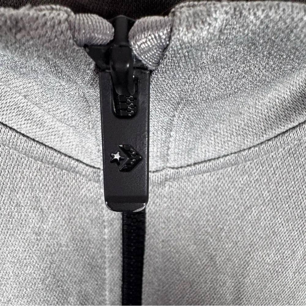 Converse Gray and Black Color Block Youth‎ Hoodie (A1-49)